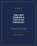 FREE: The Late Starter's Catch-Up Checklist